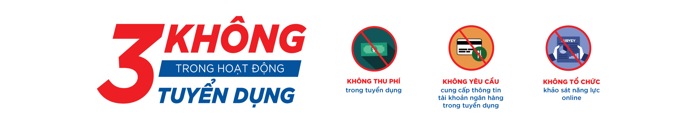3 không - lừa đảo tuyển dụng